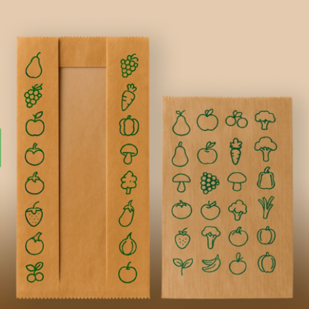 Bolsas de papel para fruterías